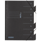 Ordnungsmappe FACT!plus | A4, 7 Fächer, schwarz